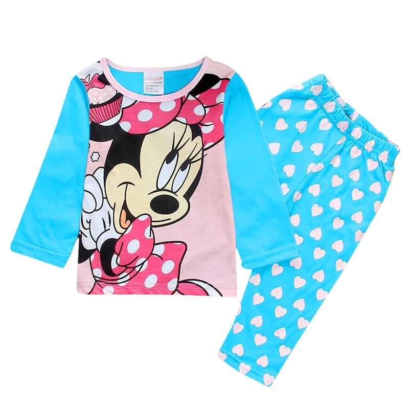 Autumn Disney Children\'s Clothing Sets Sleepwear Clothes Kids Mickey Collection Pajamas Set Baby Girls Pijamas Minnie Pyjamas