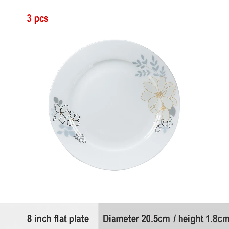 separately plate and bowl jingdezhen ceramics chinese dishes посуда Soup Bowl Salad Noodles Bowl Plate Dinnerware Sets Tableware