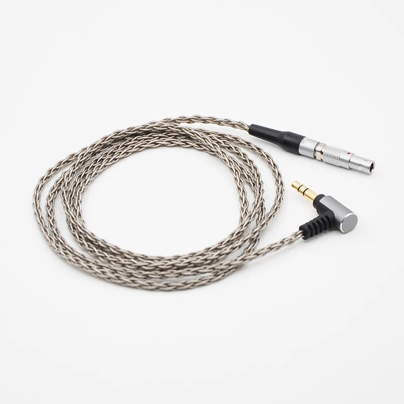 Cabo de áudio hifi 6n occ para fone de ouvido profissional, trançado com 6 núcleos, para akg kgola k812pro k872