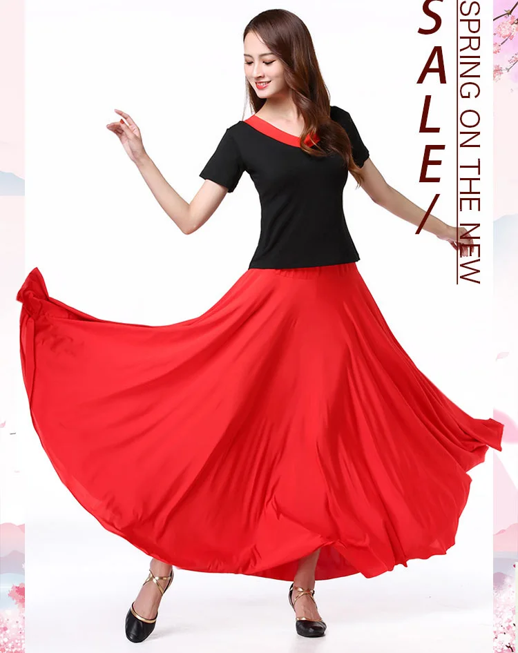 Dance Skirt Women Flamenco Festival Dance Costumes Female Belly Stage Performance Skirt Flamengo Ballet Ballroom Costumes