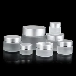 5g-100g Travel Face Cream Box for Lotion Cosmetic Container Glass Empty Makeup Jar Pot Refillable Bottles Dispensing Bottles