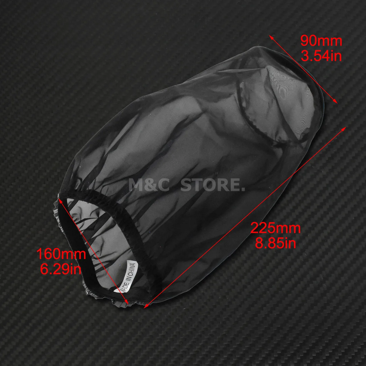 Motorcycle Black Protective Cover Air Filter Heavy Breather Rain Sock For Harley Sportster Touring Dyna Softail Air Cleaner Kits