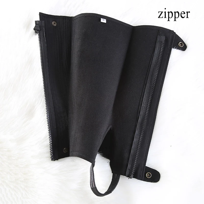 Mikrofibra jeździectwo Gaiter pół Chaps trwałe buty do jazdy konnej pokrywa dorosłych dzieci ochraniacz na nogi legginsy Equitation Equipment