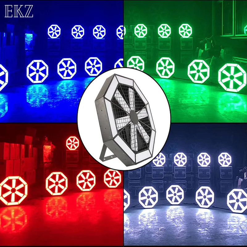 

New LED Big Windmill Background Light 10W 4 IN 1 Beam Light Rotating Stage Light DJ Performance Wedding Bar KTV Concert