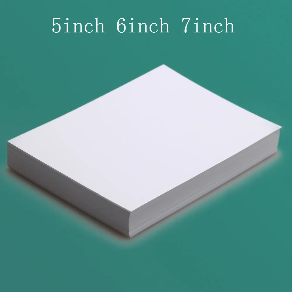 100pcs 5/6/7 Inch Photographic Paper Glossy Printing Paper Printer Photo Paper Color Printing Coated For Home Printing Paper