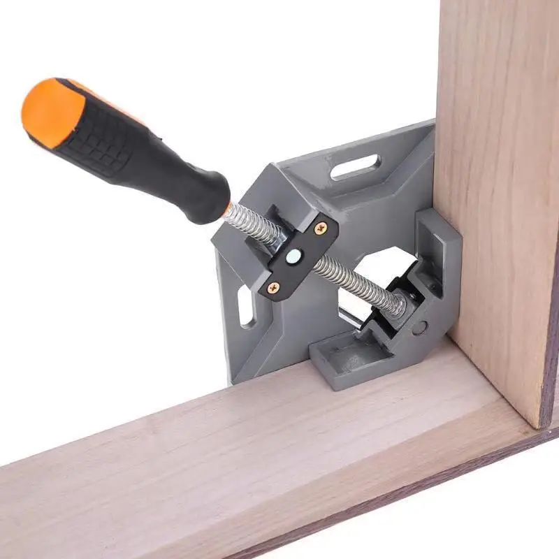 90 Graden Verstelbare Carpenter Clip Hoek Klem Houtbewerking Frame Clip Gereedschap Haakse Aluminiumlegering Enkele Handvat Tool Klem