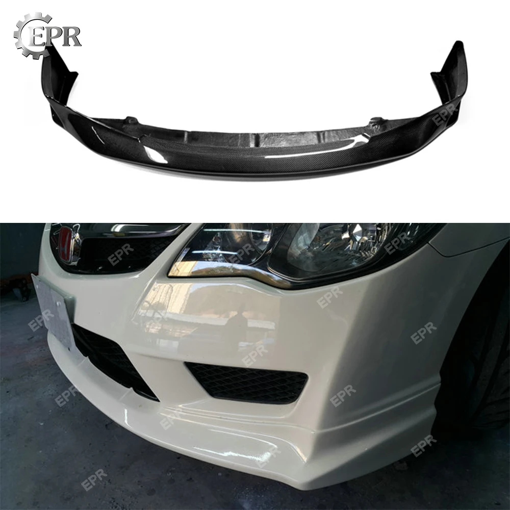 

Carbon JS Bumper Lip For Civic FD2 Js Racing Carbon Fiber Front Lip Body Kits Racing Trim Part For FD2 Civic Tuning