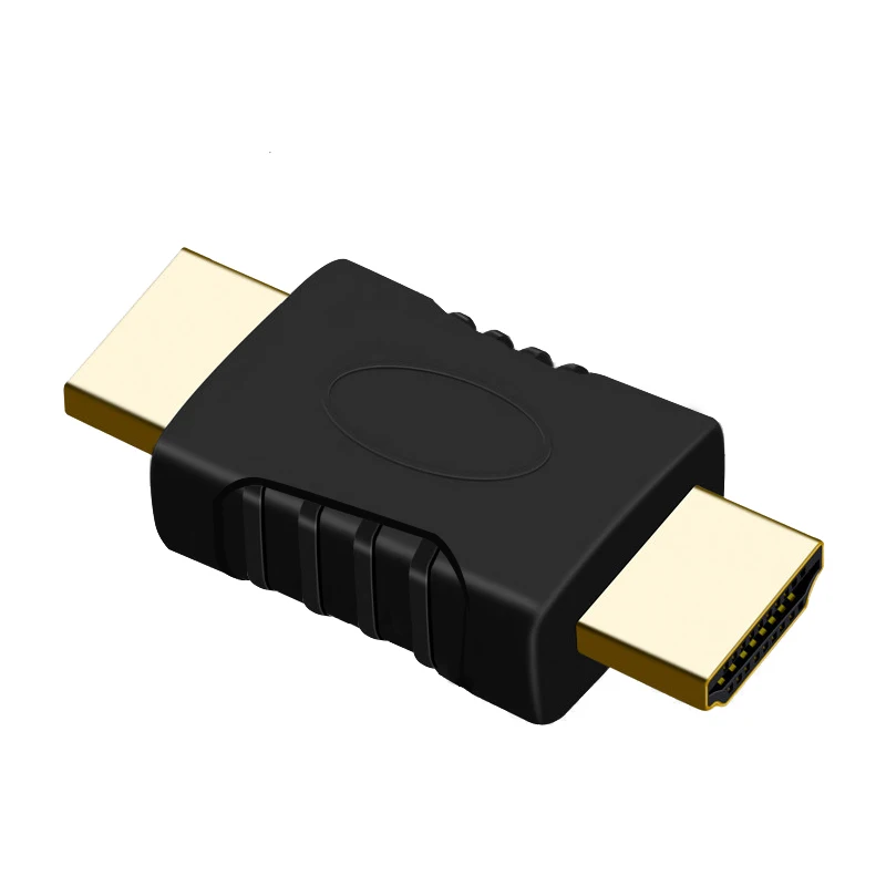 Adaptador extensor macho compatível com HDMI, conector para HDTV, HDCP, 1080P, 1pc, 19 pinos