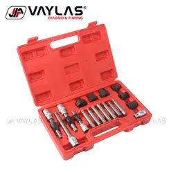 18Pcs Alternator Pulley Tools Set Automotive Pulley Remover Tool Kit for Volkswagen Audi Volvo