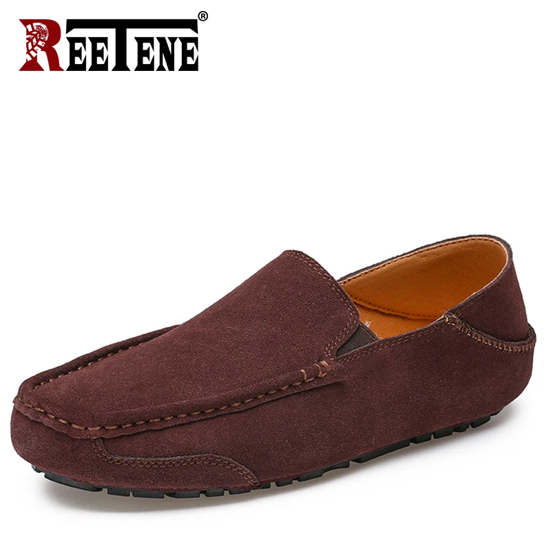 REETENE Large Size 47 Men Loafers High Quality Autumn Loafers Men Comfort Men'S Driving Shoes Casual Lightweight Shoes For Men