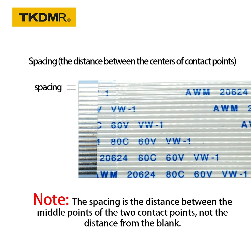 100PCS Flat flexible cable FFC FPC LCD cable AWM 20624 80C 60V VW-1 FFC-0.5MM 1.0MM 4/5/6/8/10/12/14/16/18/20/15/7 Pin