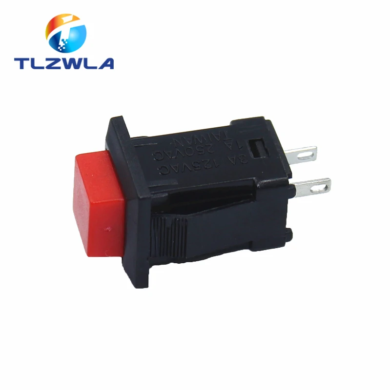 10PCS DS-429 NO Reset Switch Square Momentary Switch NC DS-431 3A/125VAC Self-locking Push Button Switch