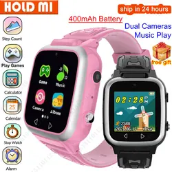 New Kids Smart Watch Music Game Pedometer Dual Camera Children MP3 Recording Smartwatch Baby Watch Gift for Boys Girls