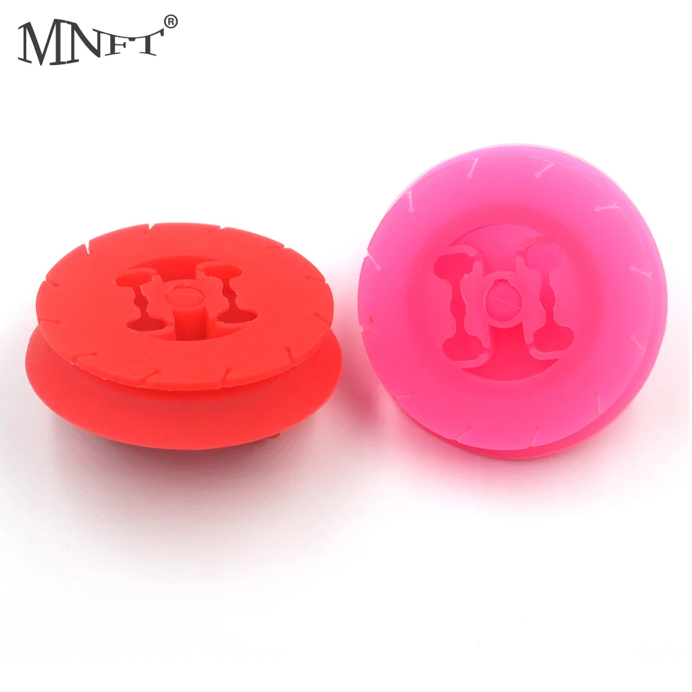 MNFT 1Pcs Silicone Fishing Bobbin Tool for Fishing Rod Fish Lines Wire Ribbon String Tape Wound Coiling