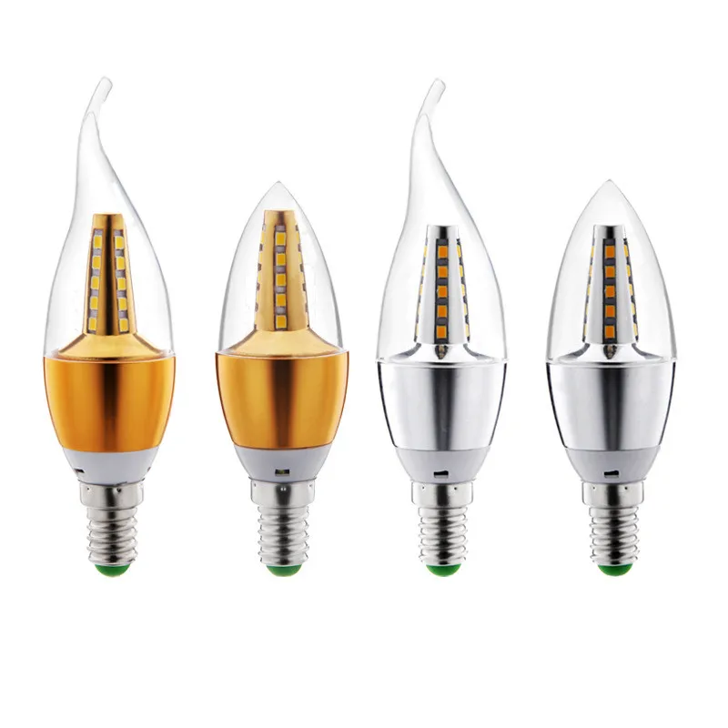 LED Candle Bulb E14 E27 5W 7W 9W 12W AC 220V 110V Retro antique Glass Lamp Vintage C35 C35L Corn lamp 360 Degree