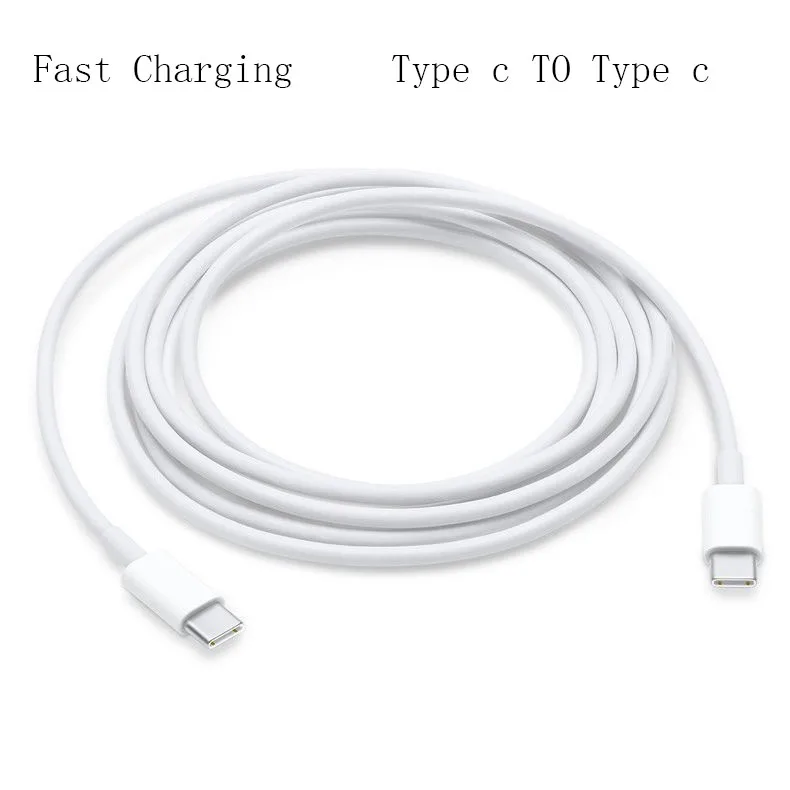 USB C to USB C fast Charging Dual Type C Cable for iPad Pro 25cm/1m/2m Quick Charge Cable For Xiaomi 10 Redmi 10X Pro K30 8A 9