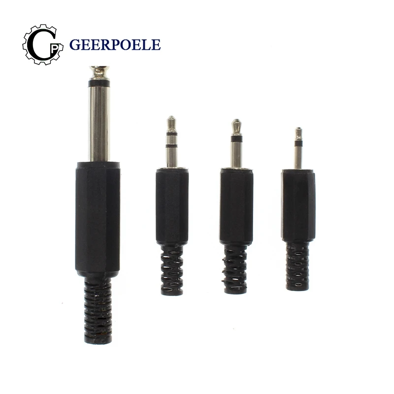 3.5mm Jack Male Plug Connectors Wire Connector DIY Conector Electrico Enchufes Interface De Audio Conector