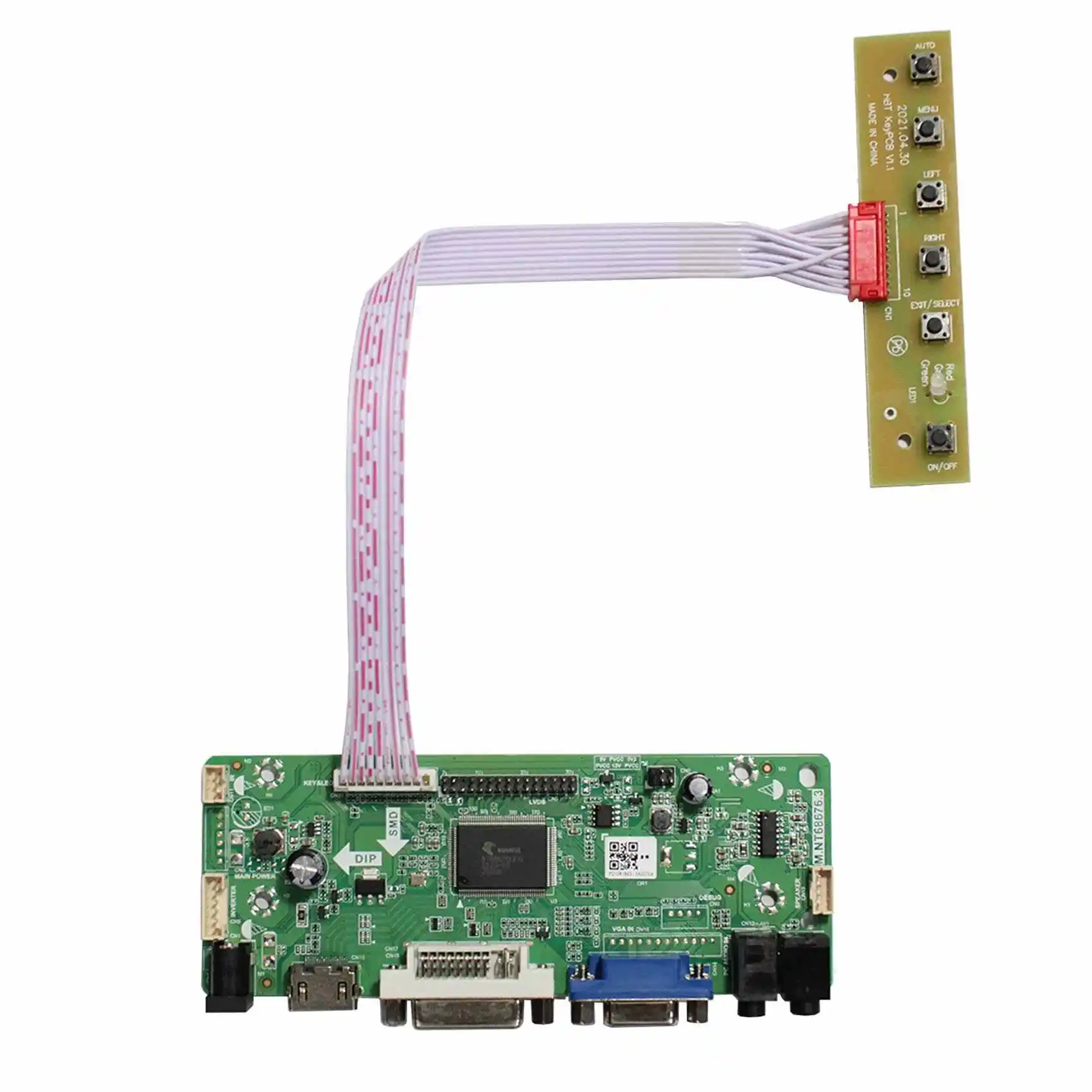 VSDISPLAY HD-MI DVI VGA Audio LCD Controller Board Work for 17