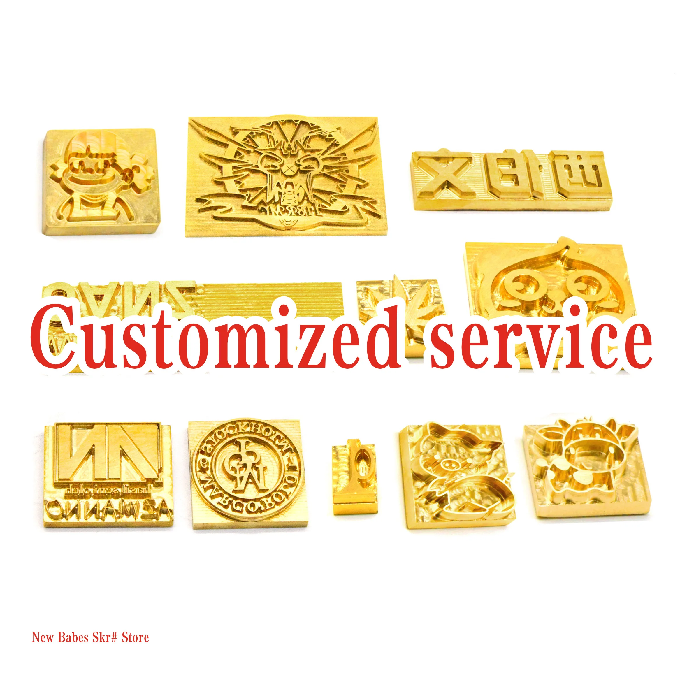 Customized Logo Leather Stamp, Copper Brass Wood Paper Skin, Bread Cake Die, Heating Emboss Mold, Letter Metal Stamp, Iron Skin