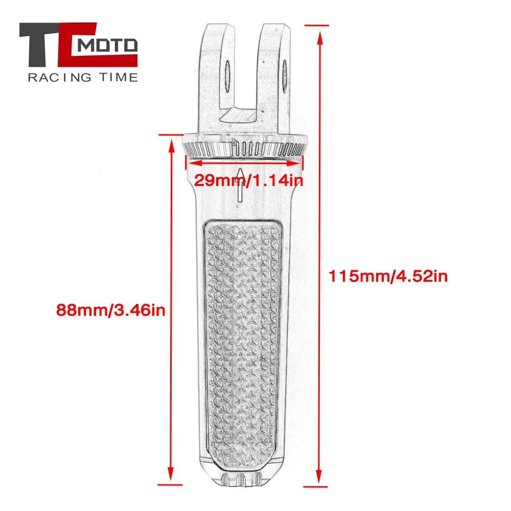 Front Foot Pegs Pedals Footrest For Triumph BONNEVILLE T100 T120 Bobber Daytona 675 Speet Speed Triple Thruxton 1200 Tiger Sport