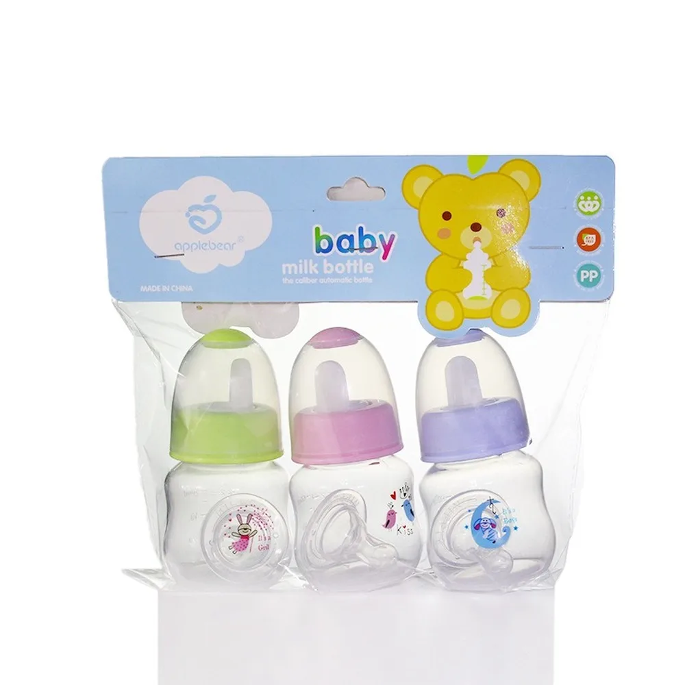 60mL Newborn Children Infant Baby Boy Girl Standard Mouth PP Feeding Bottle Drinking Water Breast-like Feeling - Random Color