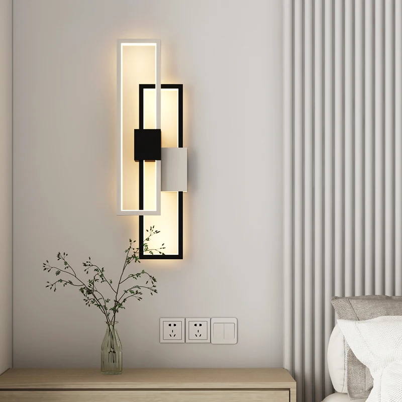 

Modern LED Wall Lamp For Living Bedroom Corridor Indoor Home Wall Lights Indoor Home Bedside Sconces AC85-260V Lighting Fixtures