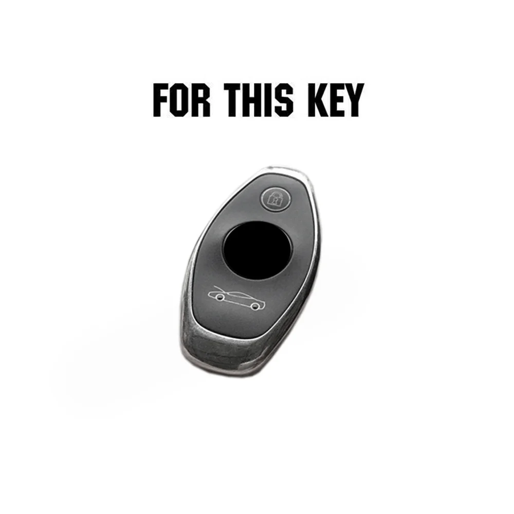 Suede Leather Car Remote Smart Key Shell Case Cover Holder Protector Keychain Fit For McLaren 720S 570S 570GT 600LT Accessories