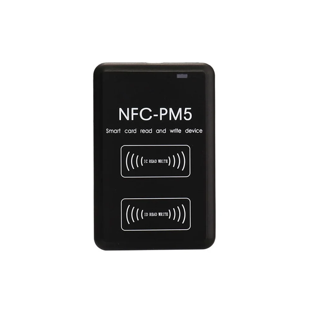 New NFC-PM5 Encryption Decoding Duplicator 125KHZ Reader NFC 13.56MHZ Smart Chip Card Writer IC ID Frequency Copier