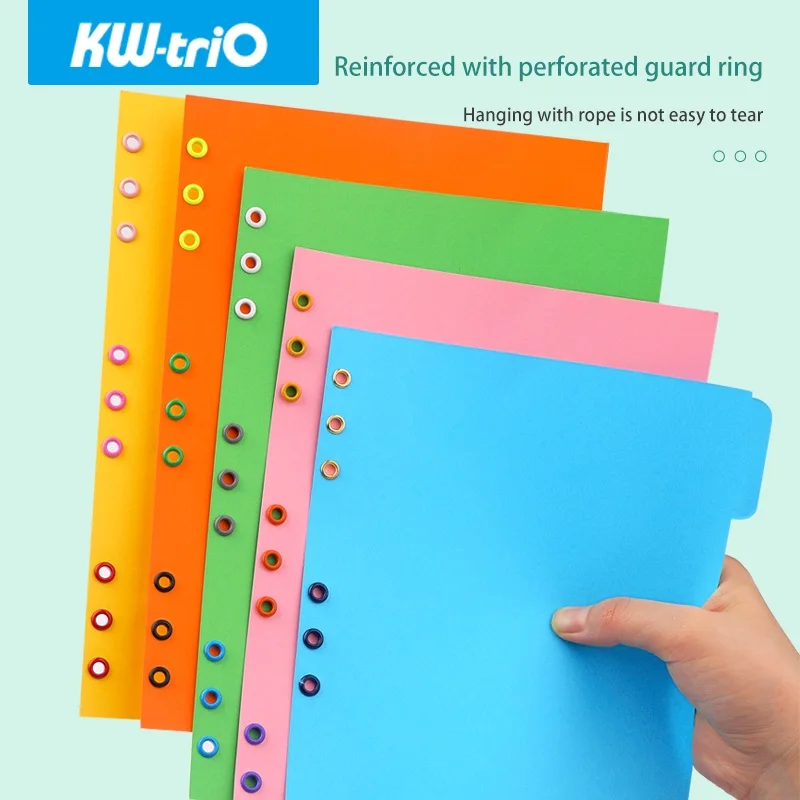 KW-triO Papier Schutz Ringe Runde Loch Metall Ringe Runde Loch Locher Maschine Loch Puncher DIY Sammelalbum Bindung liefert
