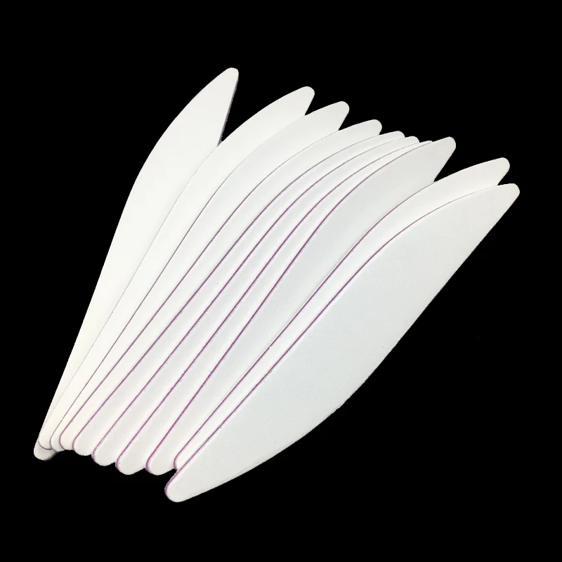 

10Pcs/lot Nail File 100/180 Buffer Block White Crescent Moon For Manicure UV Gel Varnish File Sandpaper Tool Nail Files