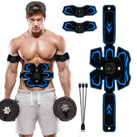 Electric Abdominal Muscle Stimulator EMS Trainer Belt Rechargeable Body Slim Muscle Training Stimulator Gear Fitness Equipment