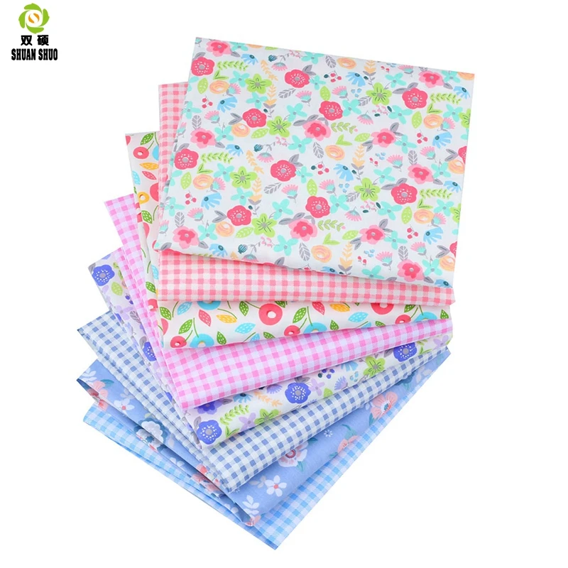 

8 Color Patchwork Cotton Fabric Fat Quaters Tilda Cloth Quilting Patchwork Fabrics For Sewing Doll Cloth 40pcs/lots 40*50CM