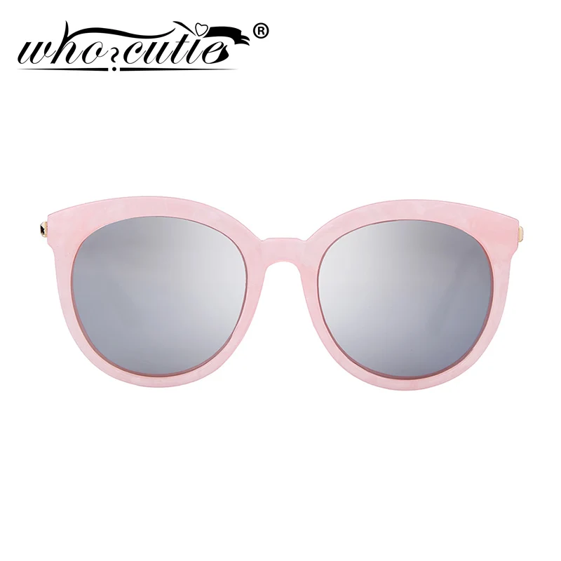 Oversized Round Mirror Sunglasses Women 2025 Brand Designer Pink Marble Frame Reflective Fashion Vintage Sun Glasses Female S112