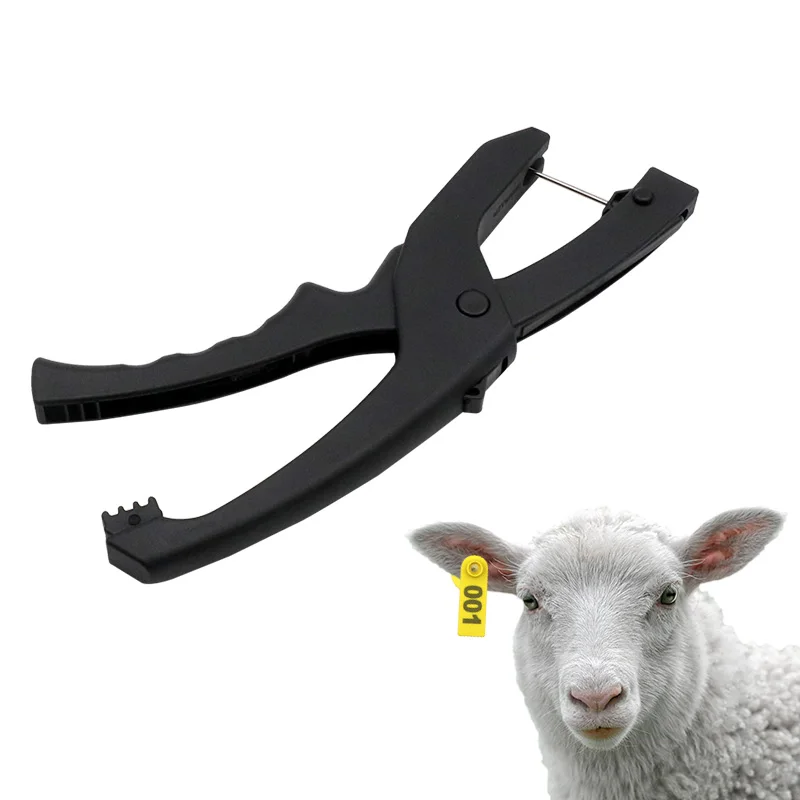 Cattle Livestock Ear Tag Applicator Cutter Pliers for Cow Pig Sheep Goat Identification Farm Animal Tag Pliers Metal Tools