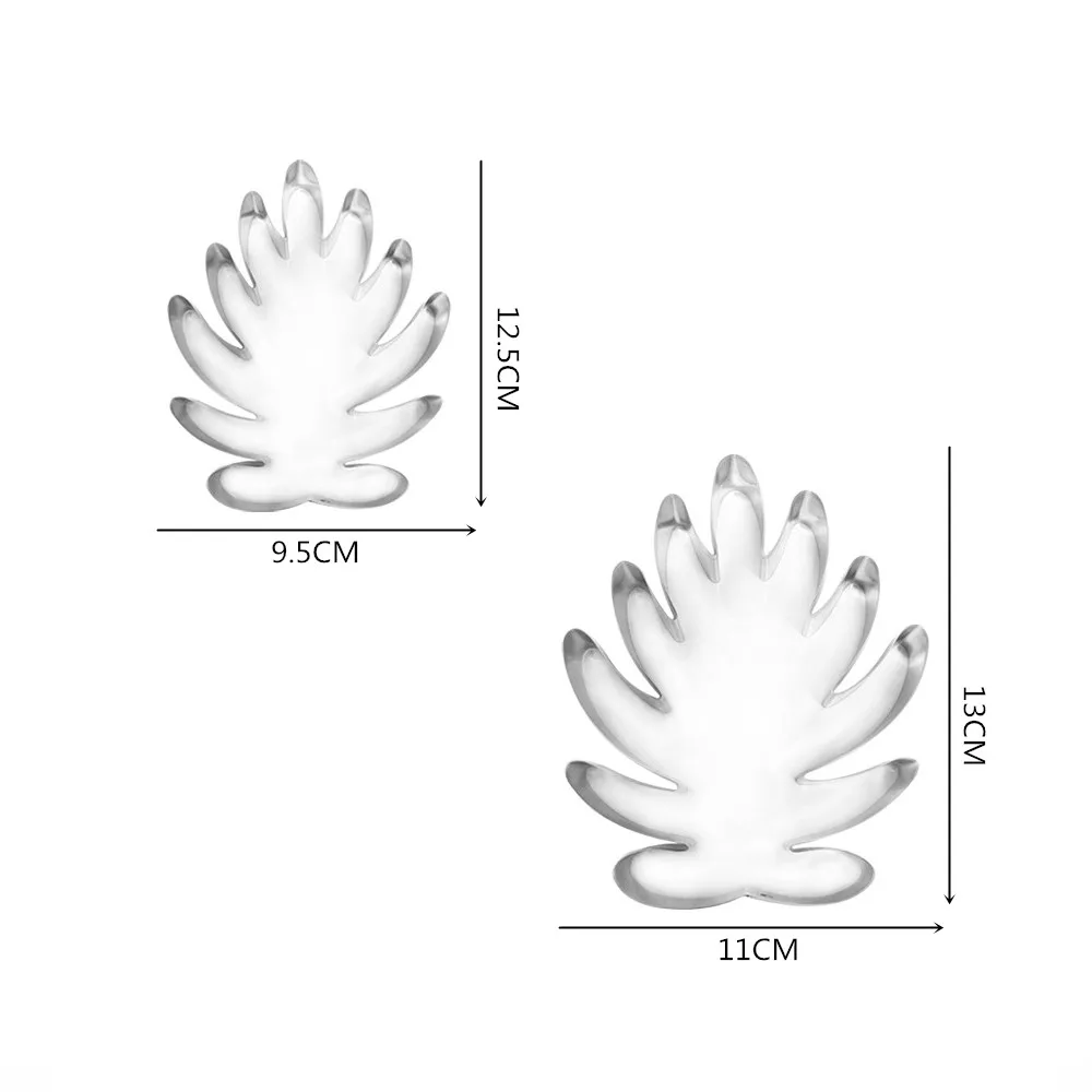 Philodendron xanadu fondant sugar flower cutters baking cake decorations Polymer Clay Cold Porcelain gumpaste tools