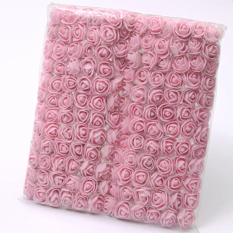 144 stücke Mini Spitze Pe Rose Schaum Blume Köpfe Bouquet Für Hochzeit Hause Dekoration Scrapbooking DIY Kranz Künstliche Blumen – Detail 21