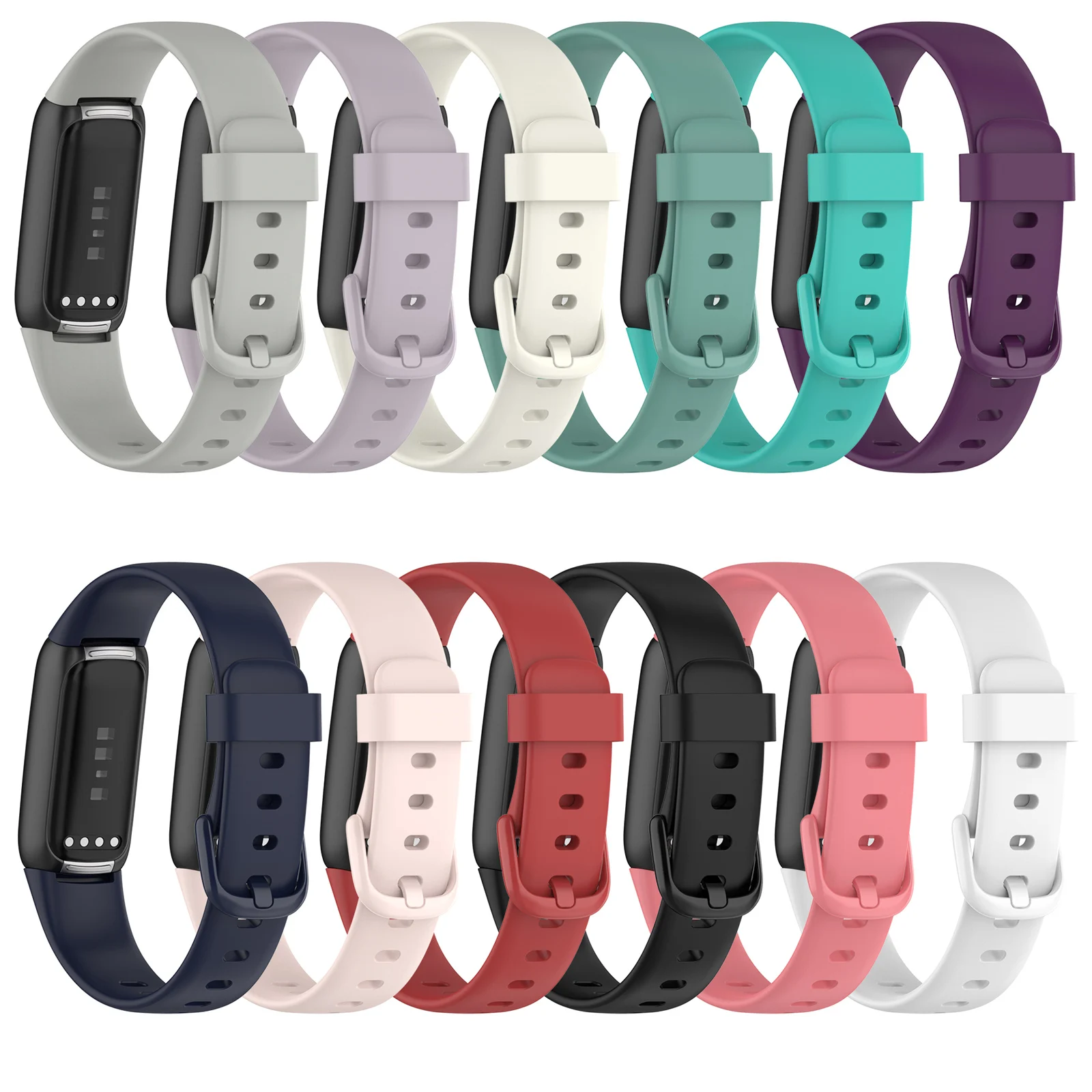 For Fitbit LUXE Color Strap Smart Watch Wrist Band Premium Silicone Fitness Tracker Watchband