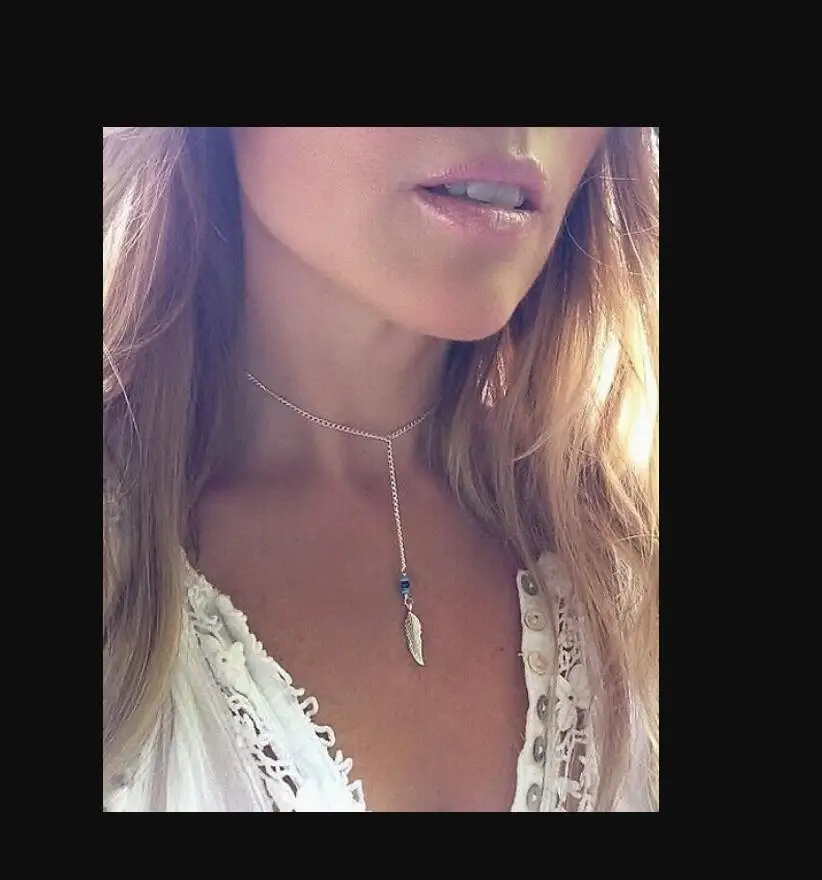 New Brand Fashion Boho Feathers Bijoux Charm  Beads Maxi  Jewelry S2101