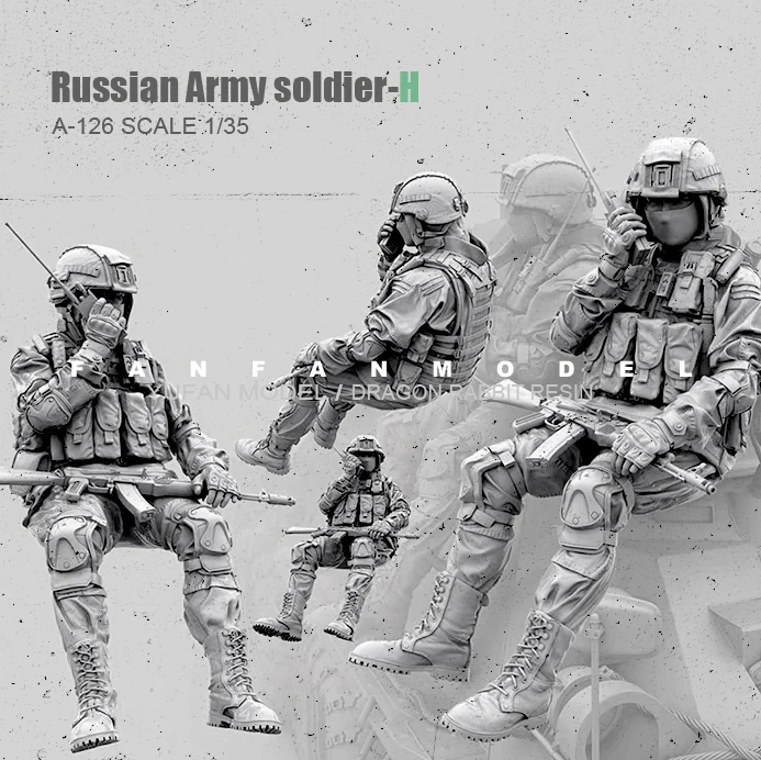 

1/35 Resin Figure Kits Russian Modern Special Forces soldier self-assembled A-126