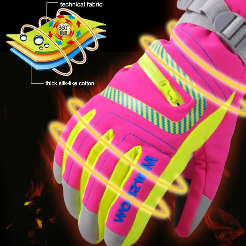 SG19K Winter Children\'s Waterproof Snow Gloves Outdoor Kid\'s Skiing gloves Snowboarding Gloves For the Children
