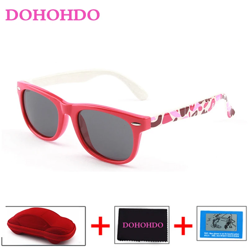 

DOHOHDO Cute Colorful Baby Polarized Sunglasses Kids Child Girls Boy Sport Goggles UV400 Sun Glasses Shades Infant Oculos De Sol