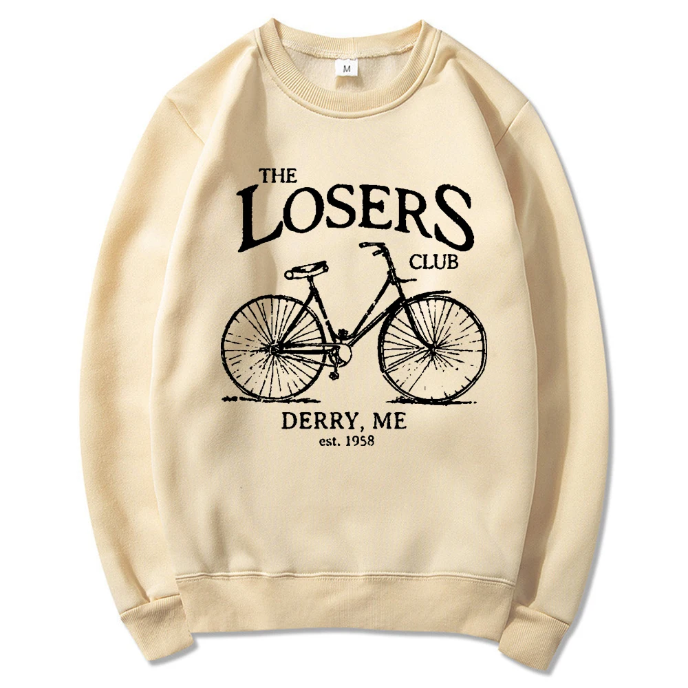 The Losers Club Sweatshirt Vintage Bike Sweatshirt Stephen King's IT Pennywise Sweat à capuche Clown Films effrayants Chemise Sweat-shirt d'horreur