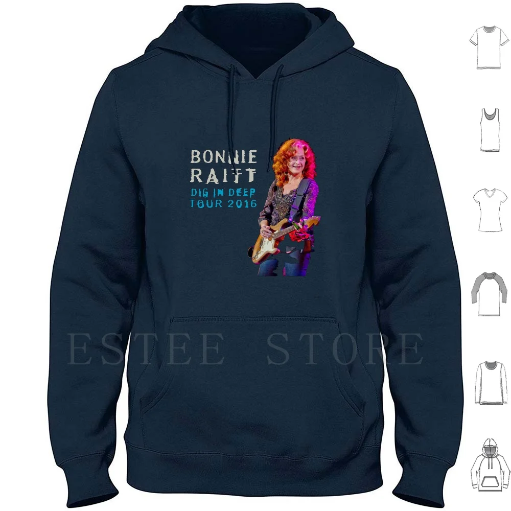 Hits Bonnie Raitt Dig In Deep Live 2016 Estr01 Hoodie Long Sleeve