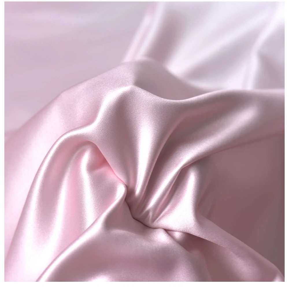 Satin Fabric 1 Meter Sky Blue Gradual Color Change Cloth Sewing Garments Bridal Wedding Dress 150cm 59\