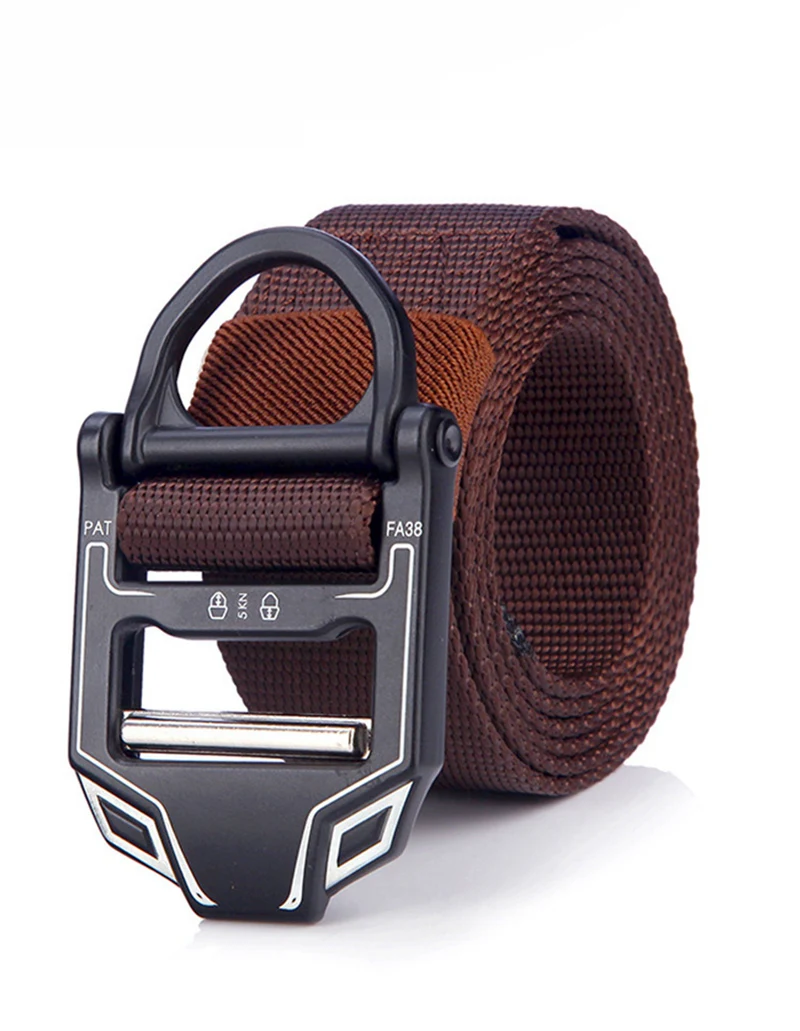 Gürtel für Herren, Metallschnalle, taktische Gürtel, Jeans, Sportgurt, Segeltuch, D-Ring, Taillengürtel gürtel jeans gürtel herren gürtel damen belt ремень gürtel für männer männer geschenk ремень женский ремень мужско – Detail 1