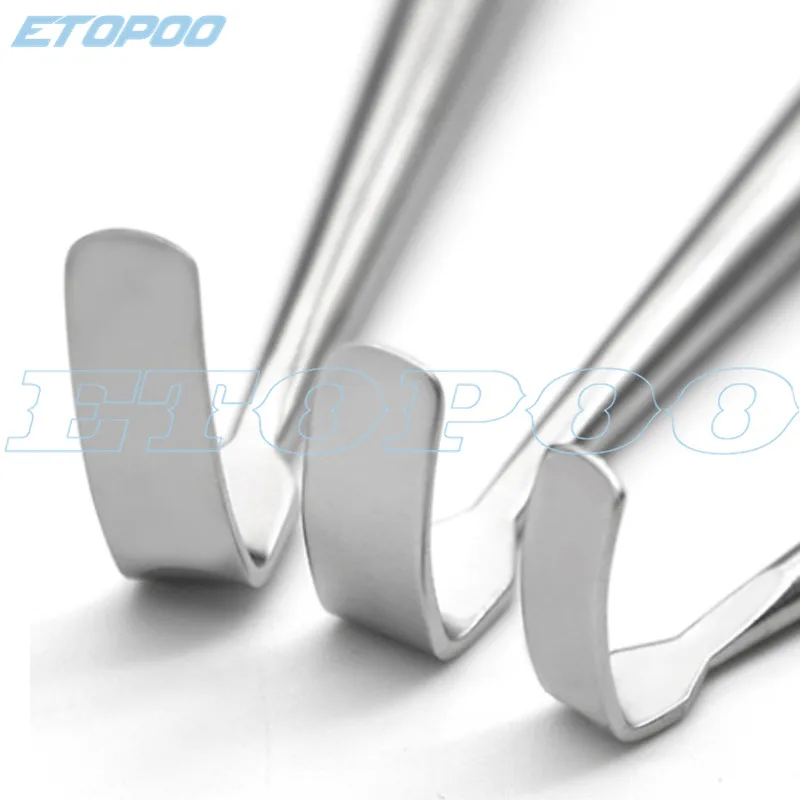 Eyelid pull hook eye bags rake pull hook double head Z-shaped pull hook nasal cavity beauty medical pull hook