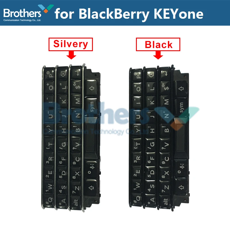 Keypad for BlackBerry KEYone DTEK70 Keyboard Button Flex Cable for BlackBerry DTEK70 Phone Replacement Parts Black Silver 1pcs