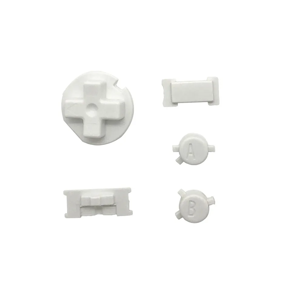 Botones A B con botones de encendido y apagado para Gameboy, 16 colores, GBC, juego de botones coloridos para GBC d-pad A B