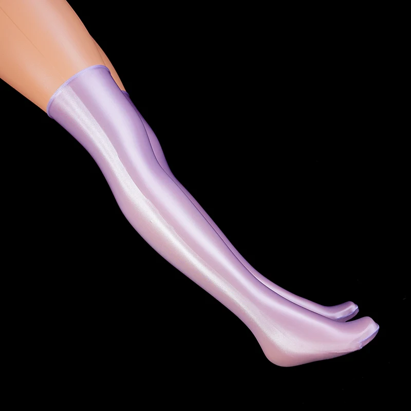 Satin Glossy Shiny Silky Elastic Thigh High Stockings Sexy Long Socks Women's Knee Length Stockings Compression Socks Dace Yoga