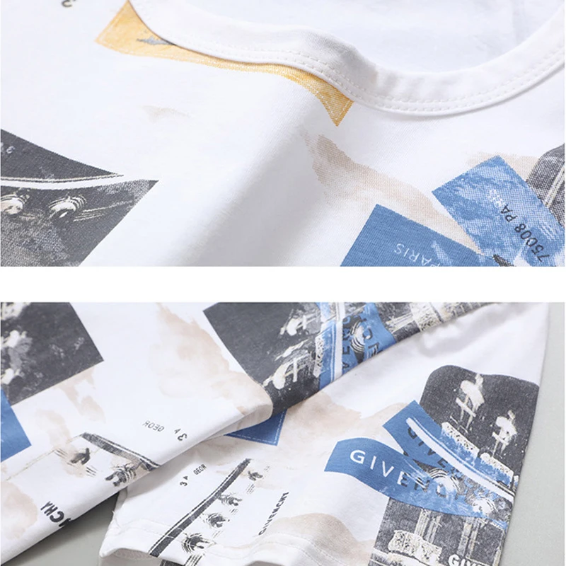 2021 Summer T Shirts Men Streetwear Fashion Baggy Short Sleeve Tshirt Oversize Tees Tops Print T-shirts Plus Size 10XL HA085